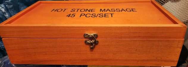 Kit 45 pcsset pietre basaltiche HOT STONE MASSAGE