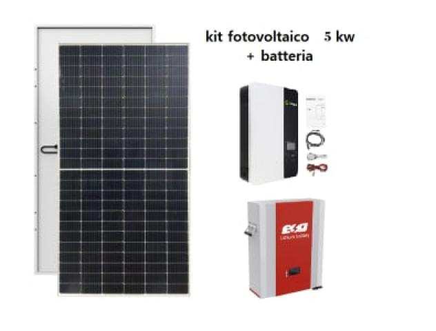 Kit fotovoltaico con accumulo GROWATT 5kW