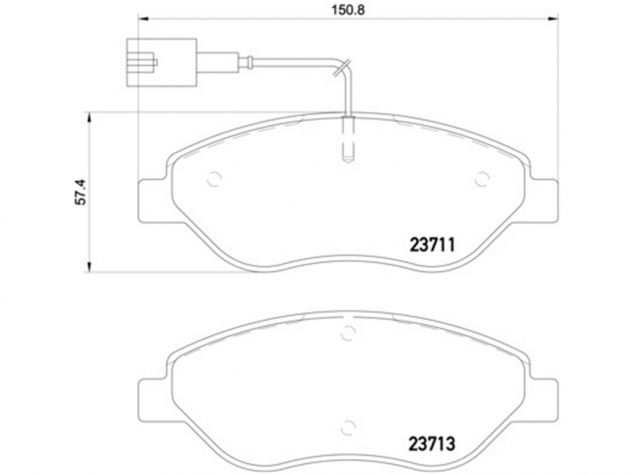 Kit freni dischi pastiglie per Lancia Delta 1.4 T 1.6 1.9 2.0 Mjt pinze freno