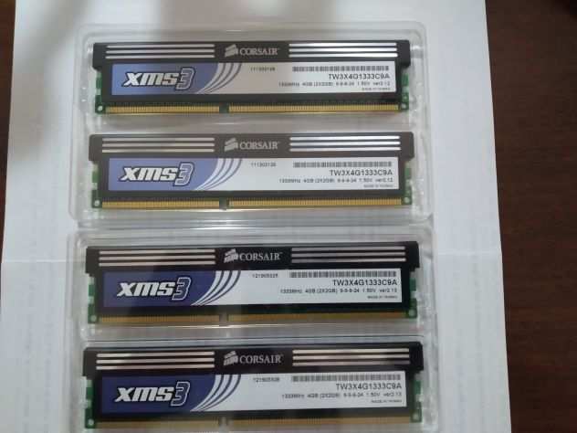 KIT MEMORIA RAM CORSAIR PC DESKTOP 1333MHz (8GB-4x2GB)