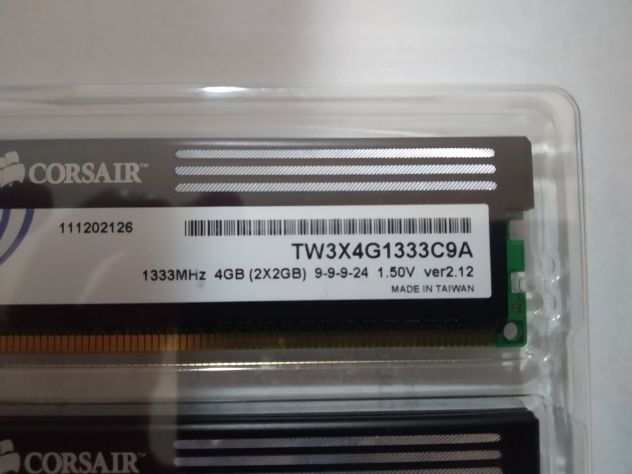 KIT MEMORIA RAM CORSAIR PC DESKTOP 1333MHz (8GB-4x2GB)