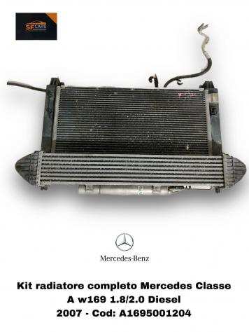 KIT RADIATORI MERCEDES Classe A W169 3deg Serie A1695001204 Diesel 1.8 e 2.0 (0408)