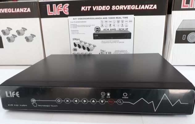 KIT VIDEO SORVEGLIANZA 4 CANALI AHD