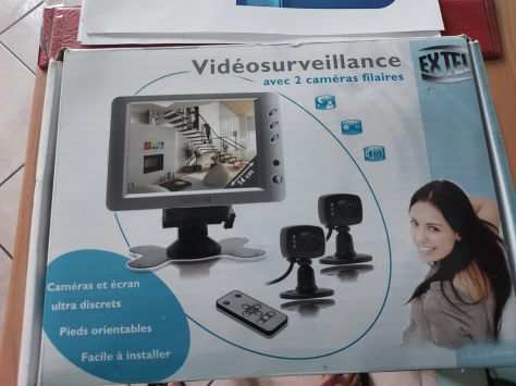 Kit videosorveglianza filare Extel 2 telecamere  1 monitor  1 telecomando