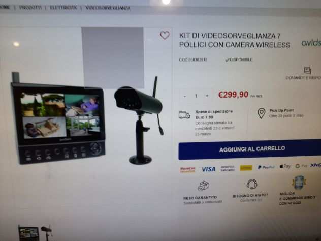 Kit Videosorveglianza senza fili wireless