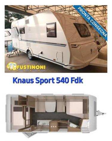 KNAUS SPORT 540 FDK LARGH 2.3- KNAUS CARAVAN NUOVA rif. 20618141