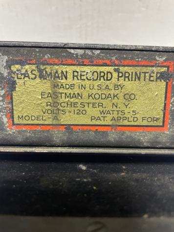 Kodak EASTMAN RECORD PRINTER Attrezzatura per camera oscura