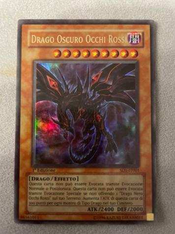 Konami - 1 Card - Yu-Gi-Oh - drago oscuro occhi rossi