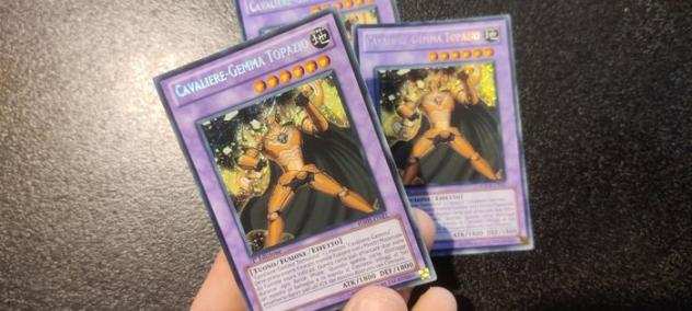 Konami - 4 Card - Yu-Gi-Oh - CAVALIERE-GEMMA TOPAZIO ( 3x SECRET RARE )  MAGICIAN OF BLACK CHAOS (ULTRA RARE)