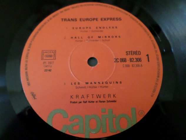 KRAFTWERK - Trans Europe Express - LP  33 giri 1deg Stampa 1977 Capitol