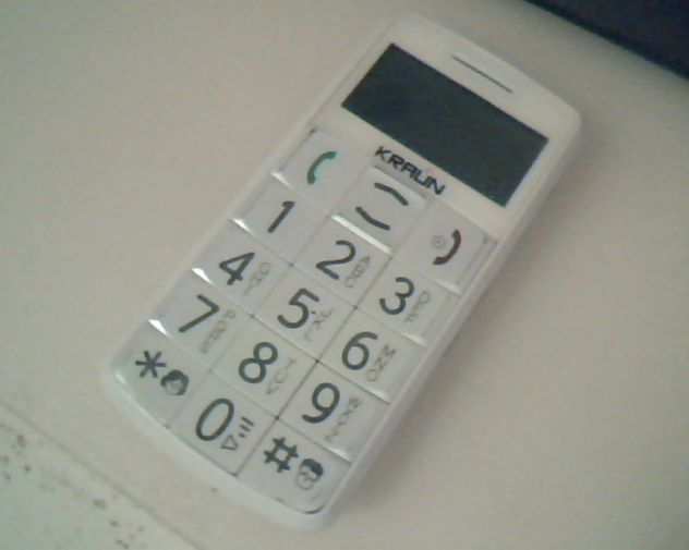 Kraun Cellulare Friendly Phone Bianco
