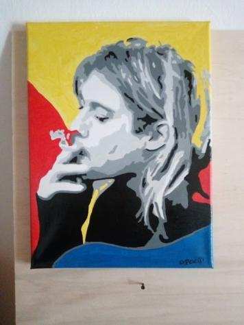 Kurt Cobain - By artist Daniela Politi - Kurt Cobain - Painting