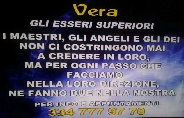 KZ VERA 334-7779770 APRITI ALLE OCCASIONI DELLA VITA