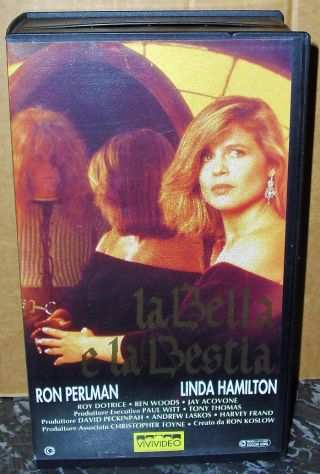 La bella e la bestia Ron Perlman, Linda Hamilton BOX 2 VHS cassette Vivivideo