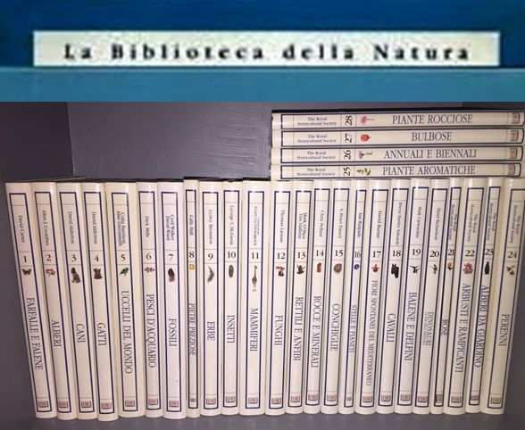 LA BIBLIOTECA DELLA NATURA, Dorling Kindersley, COLLANA COMPLETA 26 volumi.
