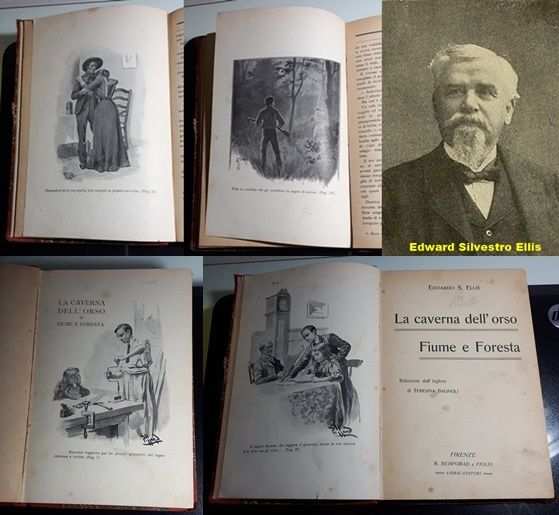 La caverna dellrsquoorso, Fiume e Foresta - Edward S. Ellis, Bemporad e FIGLIO 1910.
