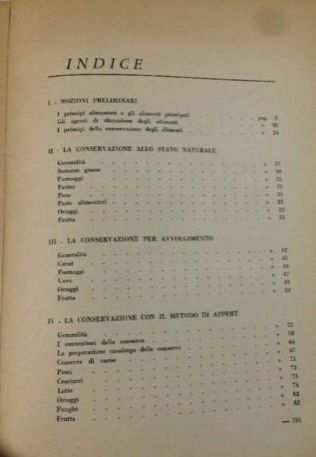 La Conservazione Dei Prodotti Alimentari di Dott.S.Vanni 2degEd.G.Lavagnolo, 1950