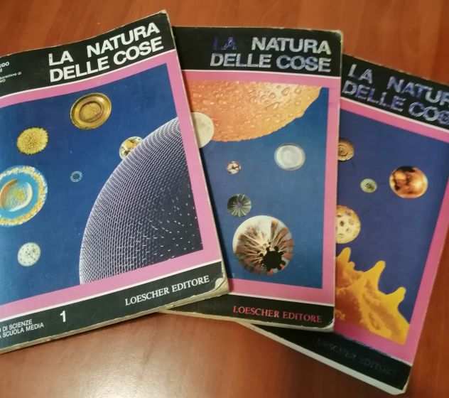 La Natura delle Cose corso di Scienze per le Medie in tre Volumi 1983
