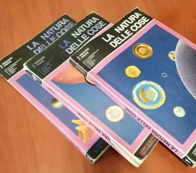 La Natura delle Cose corso di Scienze per le Medie in tre Volumi 1983