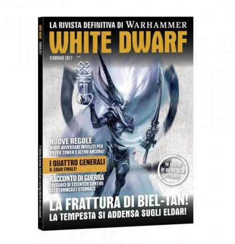 La rivista definitiva di Warhammer White Dwarf Febbraio 2017 come nuovo.