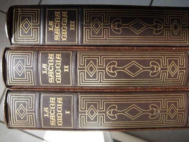 La sacra bibbia 3 volumi edizione tiratura limitata