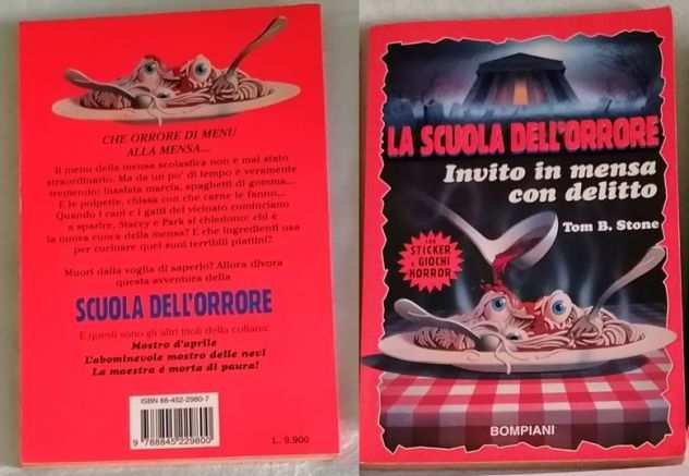 LA SCUOLA DELLORRORE, Invito in mensa con delitto, BOMPIANI Prima edizione 1977