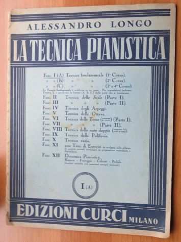 La tecnica pianistica di A. Longo edizione Curci -