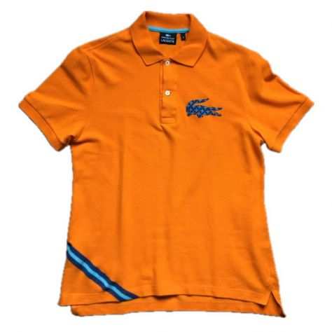 Lacoste Orange Polo, Taglia M, Usata, Condizioni Ottime, Stile Casual