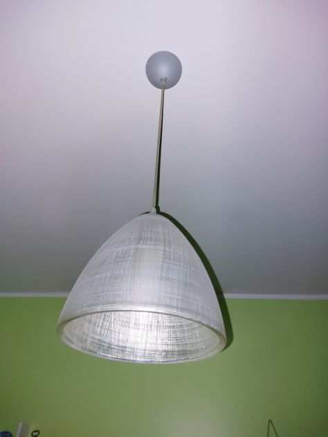 Lampadario in vetro soffiato