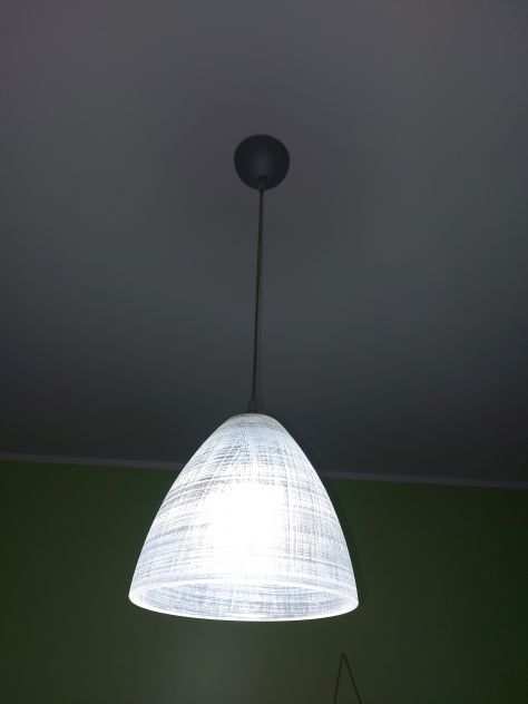 Lampadario in vetro soffiato