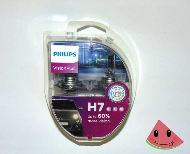 Lampadina H7 Philips VisionPlus in confezione doppia