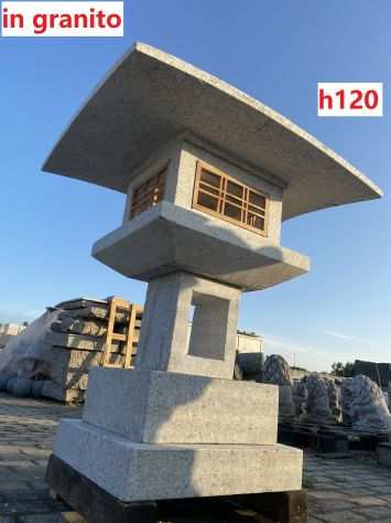Lanterna Giapponese Kanjuji in pietra granito