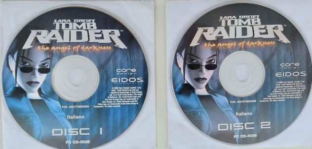 Lara Croft Tomb Raider The Angel of Darkness PC CD-ROM 1-2 molto rari in Italia