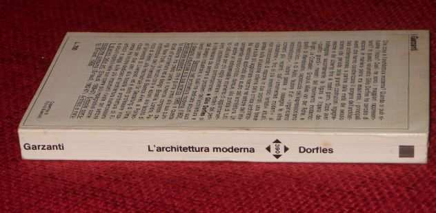 larchitettura moderna, Gillo Dorfles, I GARZANTI n. 390, Settembre 1972.