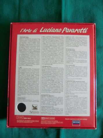 Larte di Luciano Pavarotti cofanetto con 5 musicassette