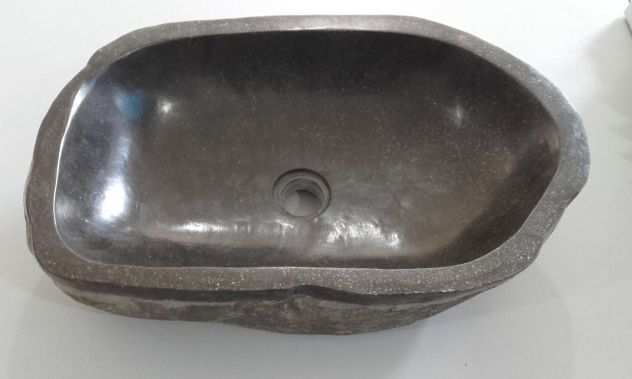 LAVABO APPOGGIO JOYA LARGE IN PIETRA DI FIUME 55X33 H.14,5