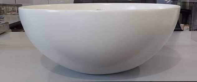 Lavabo da appoggio Tondo Flat1 42 cm bianco opaco