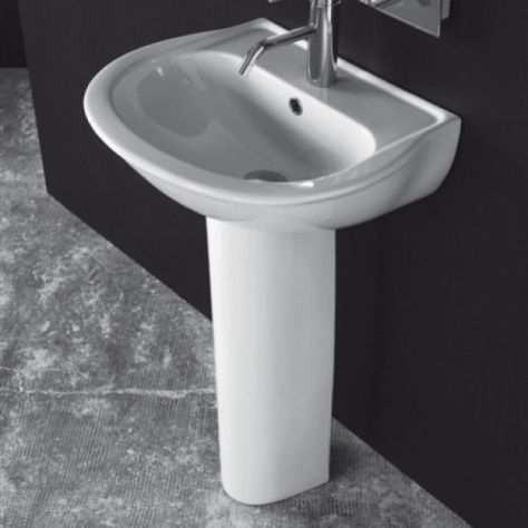 Lavabo STOCK 12 pz in ceramica esclusa colonna misure 68x55 NUOVI