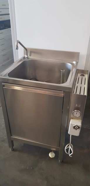 Lavello in inox con sterilizzatore usato