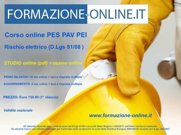 Lavori con rischio elettrico PES-PAV-PEI - ALESSANDRIA