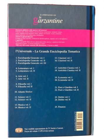 Le Garzantine Enciclopedia numero 13 Musica