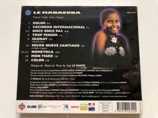 Le Manacuba Luc Le Masne EtichettaBuda Musique ndash 82272-2 Nuovo