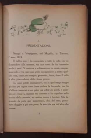 LE MEMORIE DI UN PULCINO di IDA BACCINI, MARZOCCO 1947.