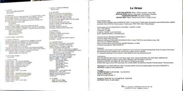 Le Orme, - 3 Albums Il fiume, Elementi, Linfinito - Titoli vari - Edizione limitata - 19962004