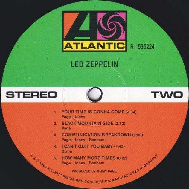 Led Zeppelin - I, II, IV and quotIn through the out doorquot 4 LPs still sealed - Titoli vari - Disco in vinile - 180 grammi, Rimasterizzato - 1969