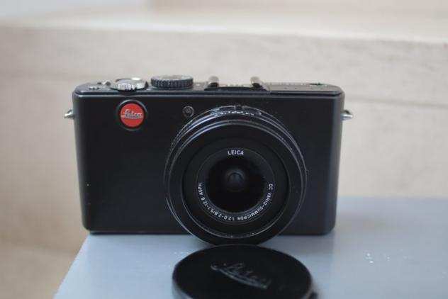 Leica D-Lux 4  original box  original leather case BLACK Fotocamera compatta digitale