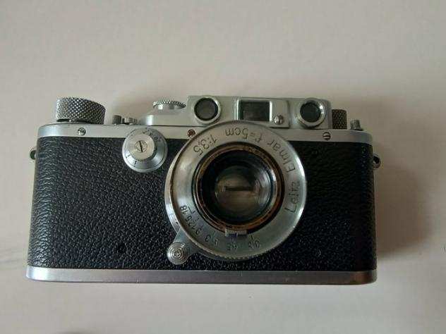 Leica III B pre-war Elmar 5 Cm  case Fotocamera a telemetro