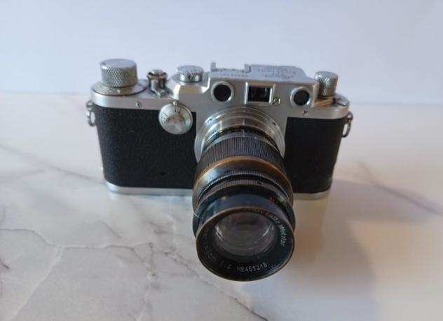 Leica, Leitz III C  Elmar 9 Cm Fotocamera a telemetro
