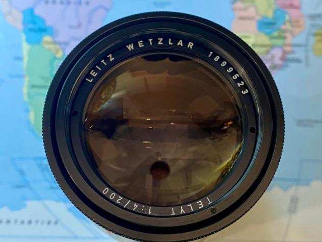 Leitz Wetzlar Telyt 200mm f 4  adattatore Oubio  adattatore 14127F per Leica-R Teleobiettivo