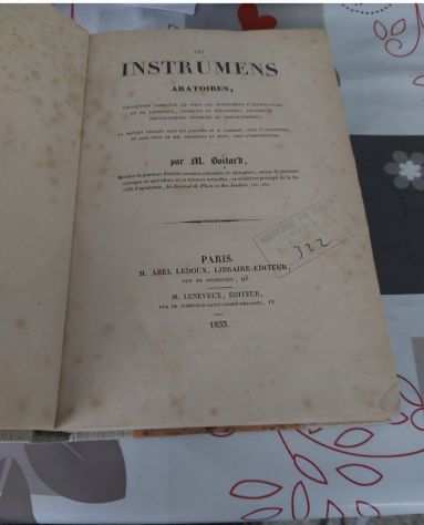 Les instruments aratoires. Collection complegravete de tous les instruments 1833